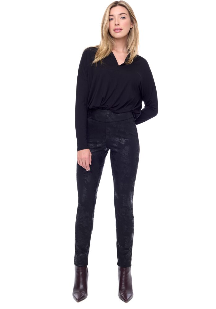 FLORA PONTE FULL-LENGTH SLIM PANT