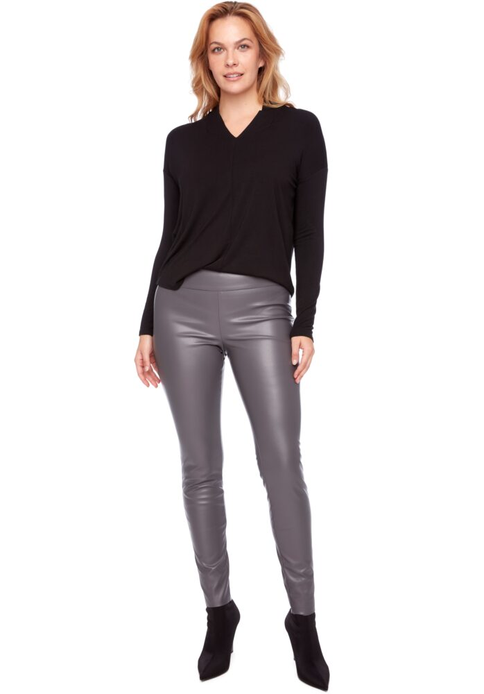 VEGAN PLEATHER FULL LENGTH PANT