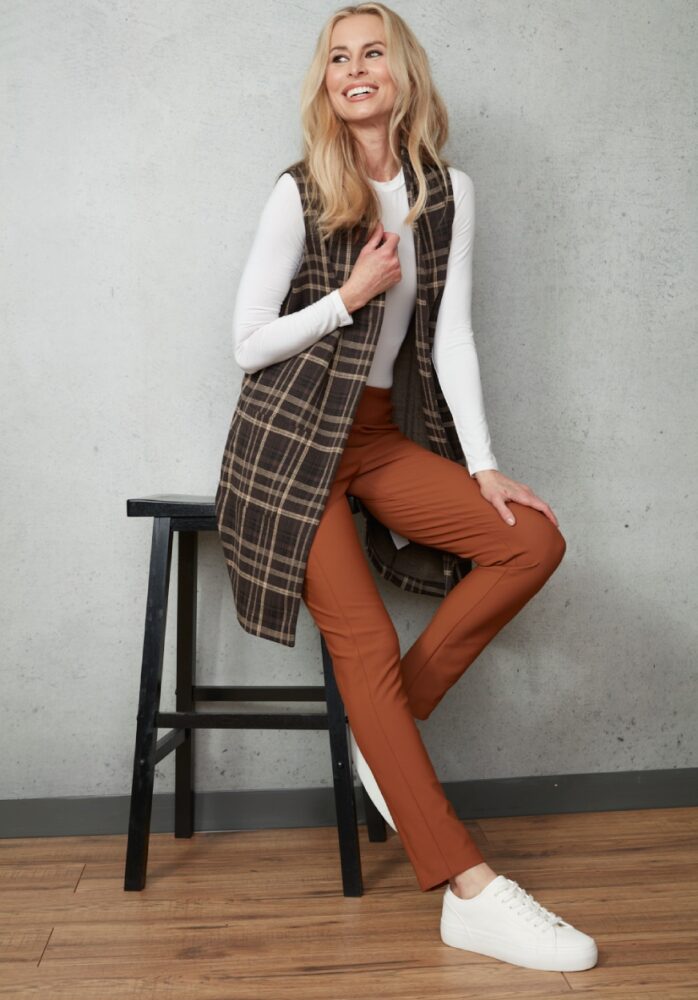 MAYFAIR PLAID JACQUARD DUSTER VEST