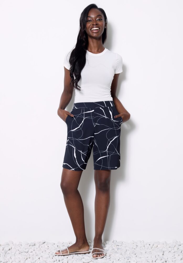 MARBLE VEGAN SILK SHORT