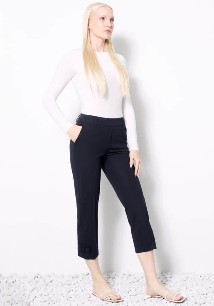 SOLID COMPRESSION CROPPED PANT