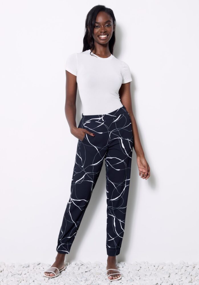 MARBLE VEGAN SILK JOGGER