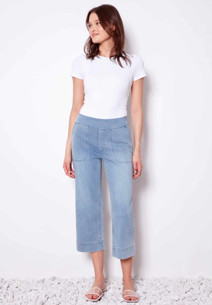 23IN Pull-on Gaucho Denim