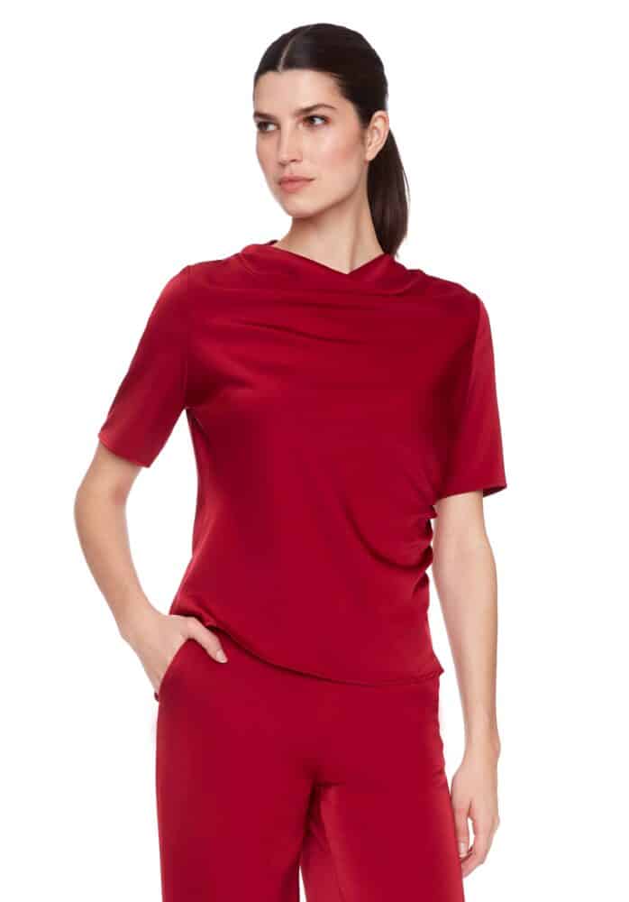 SOLID BELIZE SATIN T-SHIRT