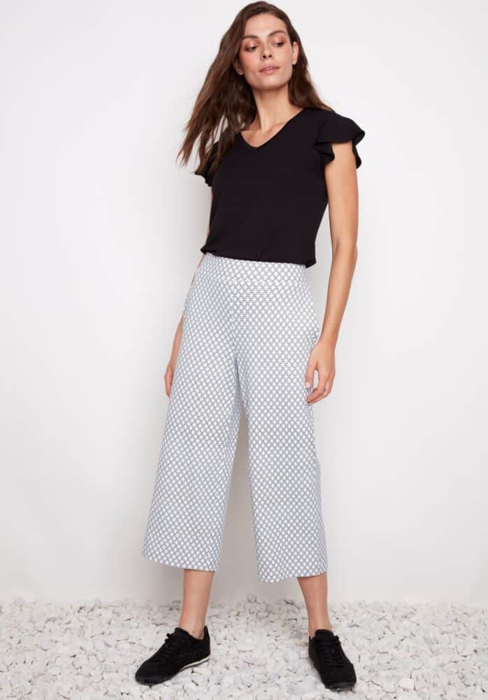 CASA SOFT STREAM WIDE LEG CROPPED PANT