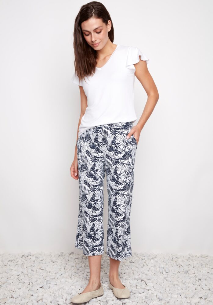 CABO SOFT STREAM WIDE LEG CROPPED PANT
